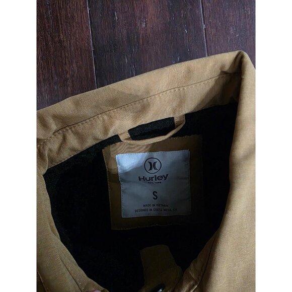 New Hurley Men's Size Small Tan Jacket - Picture 2 of 5